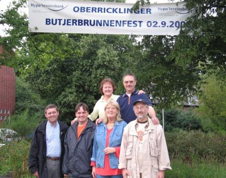 Vorstand Oberricklinger Butjerbrunnenverein und Organisationsteam