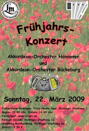 Frhjahrskonzert des Akkordeon-Orchesters Hannover