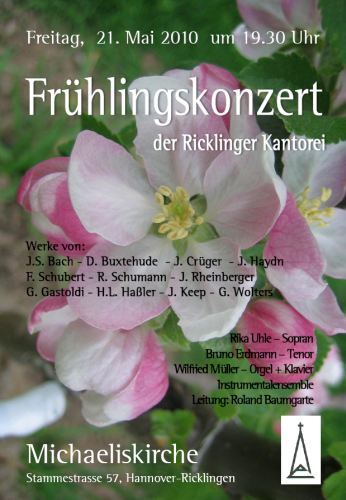 Frühlingskonzert der Ricklinger Kantorei