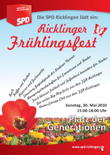 SPD Ricklingen: Frhlingsfest auf dem Platz der Generationen