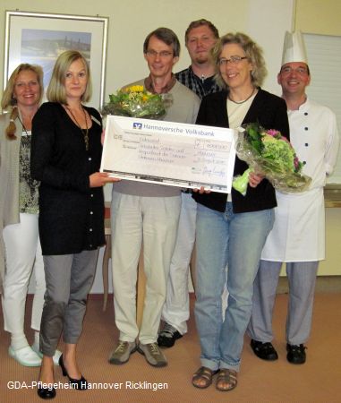 GDA Pflegeheim Hannover-Ricklingen bedankt sich mit Spende