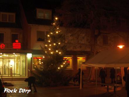 Leuchtender Tannebaum auf dem OBV-Weihnachtsmarkt 2009 (Foto: Fidele Drp)