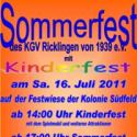 Kinderfest und Sommerfest des Kleingrtnerverein Ricklingen