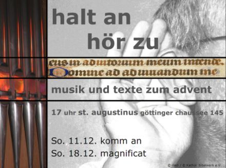 Halt an, hr zu: Meditative Musik und Texte zur Adventszeit in St. Augustinus