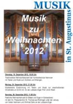 Musik zu Weihnachten 2012 in St. Augustinus