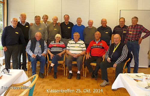 Klassentreffen nach 64 Jahren am 25. Oktober 2014 (Foto: Klaus Hillmer)