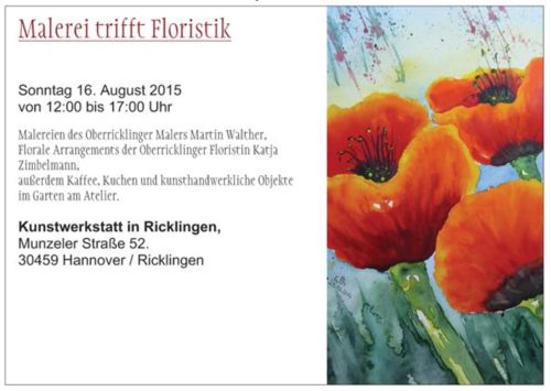 KunstWerkStatt in Ricklingen prsentiert: Malerei trifft Floristik