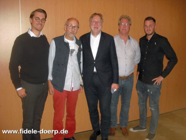 Marlo Kratzke, Martin Walther, Bernd Lange, Peter Kellner und Roman Flockemann (v.l. / Foto: Oliver Nthel)