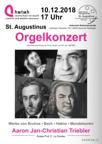 Orgelkonzert am 10.12.2018