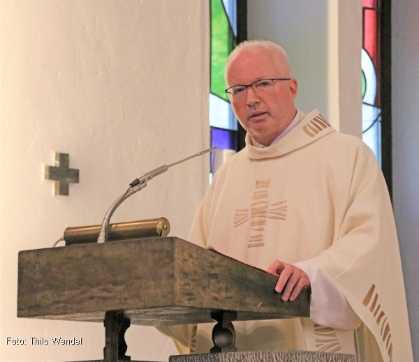 Pfarrer Dr. Thomas Kellner in St. Augustinus am 9. Mai 2021 (Foto: Thilo Wendel)