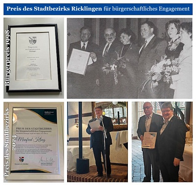 Bürgerpreis 2024 des Stadtbezirks Ricklingen: Auszeichnung für besonderes Engagement