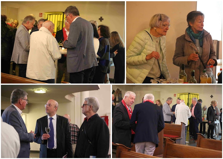 Begegnung nach dem Konzert in der Kirche