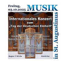 Internationales Konzert und Gespräch zum Tag der Deutschen Einheit