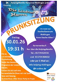 Karneval - Prunksitzung mit den Lindener Narren